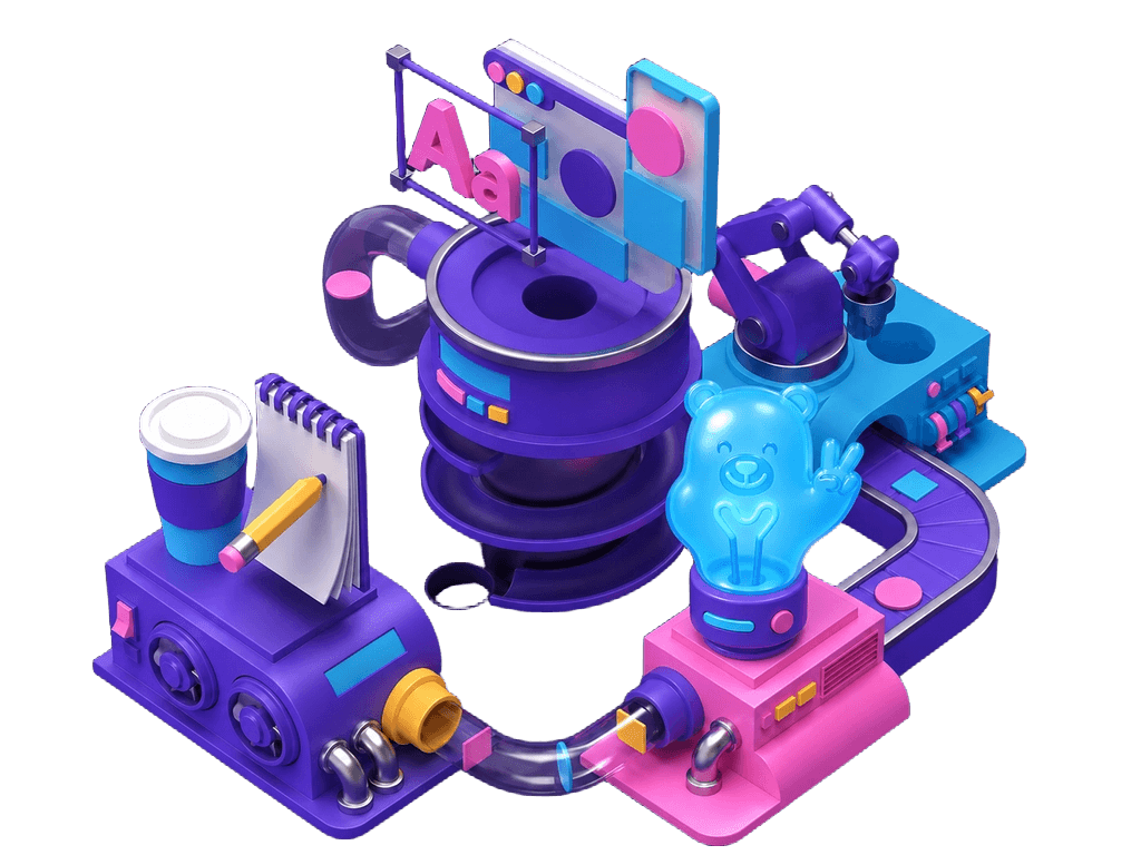 What We Do content production machine