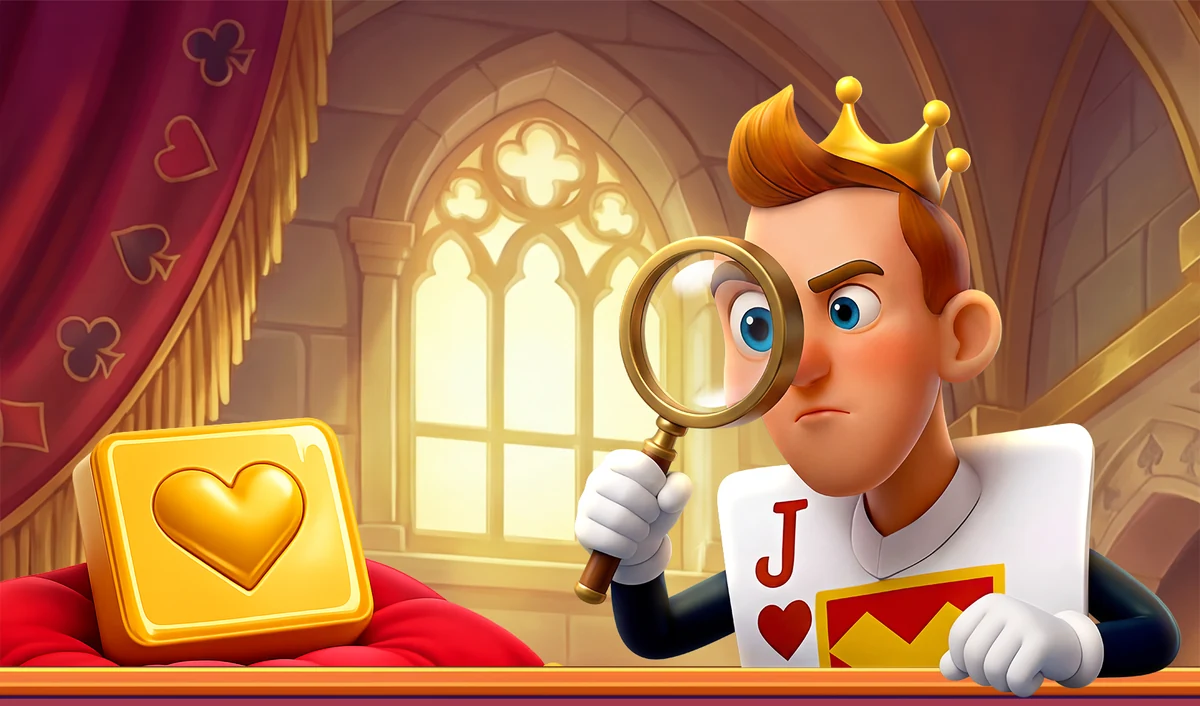 Solotile’s Jack searches the castle for the golden heart tile.